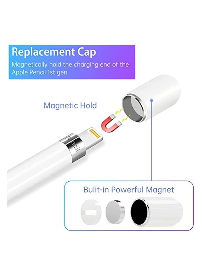 PROMASS Magnetic Replacement Cap and Charger Adapter for Apple Pencil 1st Generation (with Silicone Protective Cap Holder)  - Image 4