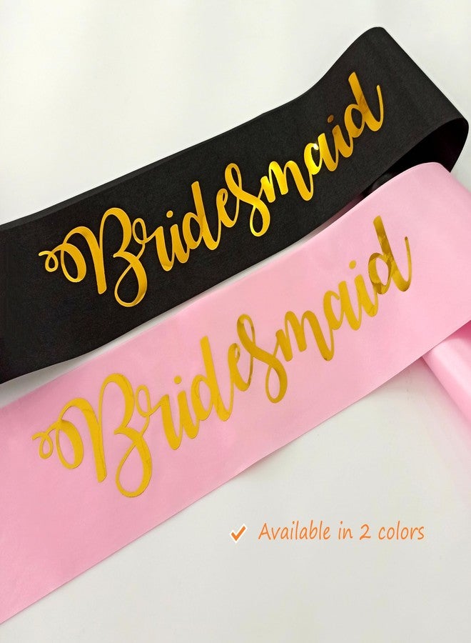 ماجنوسون جاردن وشاح وصيفات الشرف من ماغنوسون جاردن باللونين الأسود والذهبي، هدايا اقتراح وصيفات الشرف من العروس، زينة حفلة توديع العزوبية، إكسسوارات حفل الزفاف لفريق العروس ووصيفاتها - Image 5