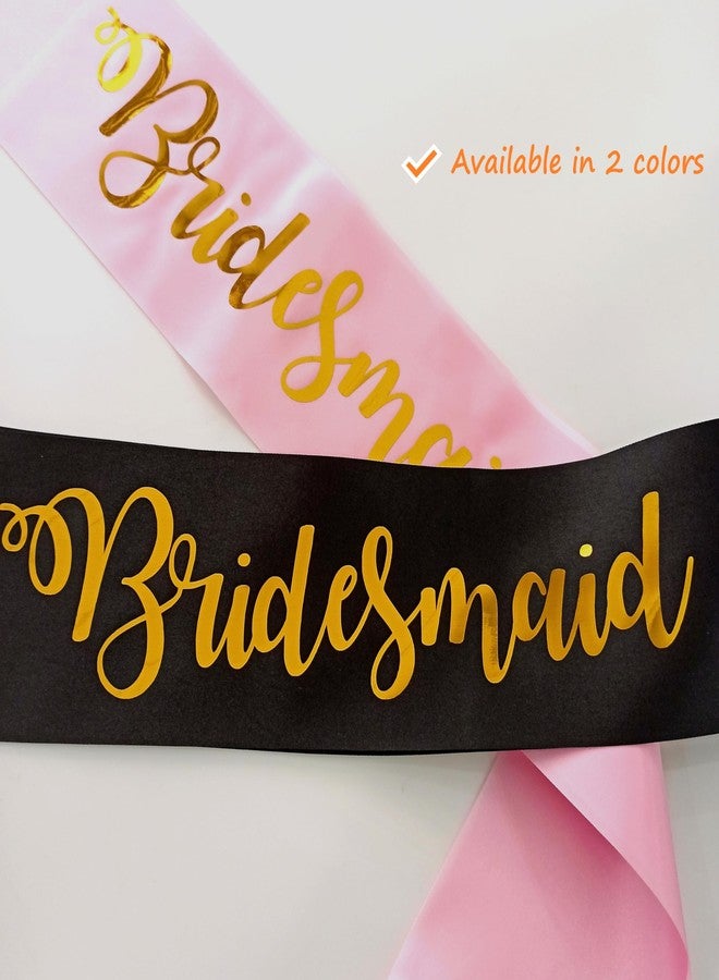 ماجنوسون جاردن وشاح وصيفات الشرف من ماغنوسون جاردن باللونين الأسود والذهبي، هدايا اقتراح وصيفات الشرف من العروس، زينة حفلة توديع العزوبية، إكسسوارات حفل الزفاف لفريق العروس ووصيفاتها - Image 4