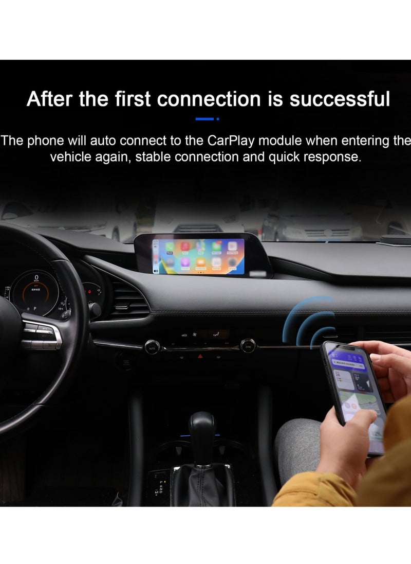 Generic - محول دونجل Carplay اللاسلكي للسيارة سلكي إلى صندوق Carplay اللاسلكي USB-A/USB-C التوصيل والتشغيل متوافق مع سيارة CarPlay السلكية في المصنع - Image 1