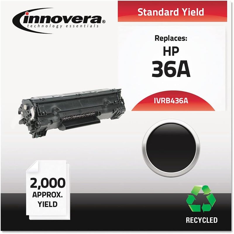 Innovera B436A Remanufactured CB436A 36A MICR Toner 2000 Yield Black Toner