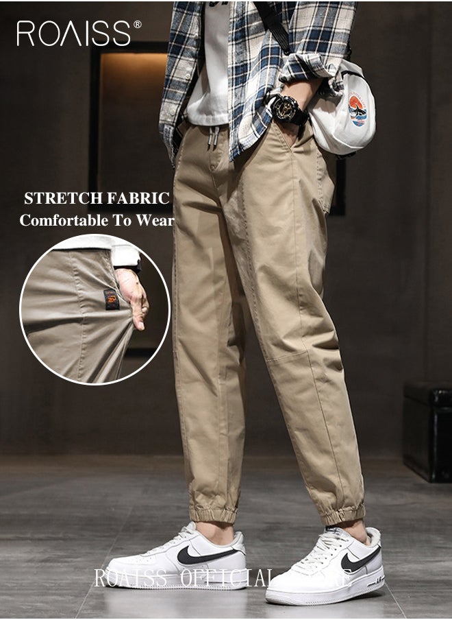 Men Fashionable and Comfortable Cotton Cargo Pants Loose Fit Joggers with Cuffed Ankles Ideal for Sports and Casual Wear - pzsku/Z7985896788684F35D392Z/45/_/1700550624/47ed0b19-7e18-4d24-8e1d-f97154d0b71c