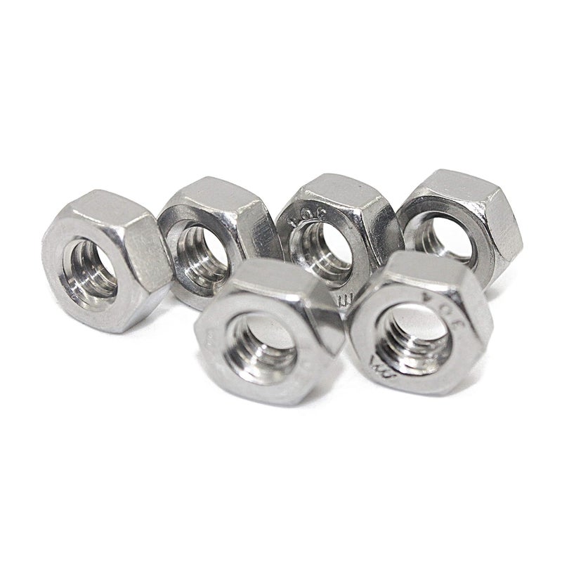 Fullerkreg 5/8"-11 Stainless Steel Finished Hex Nut, 304 Stainless Steel Nut (5 pcs) - Image 2