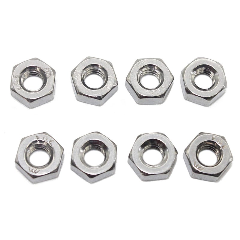 Fullerkreg 5/8"-11 Stainless Steel Finished Hex Nut, 304 Stainless Steel Nut (5 pcs) - Image 3