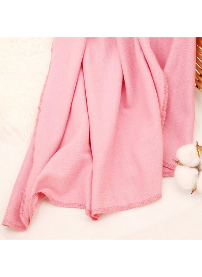 DRESHOW DRESHOW BQUBO Newborn Receiving Blankets Cotton Warm Sleepsack with Mittens & Bow Hats Hospital Baby Swaddling Shower Gift  - Image 5