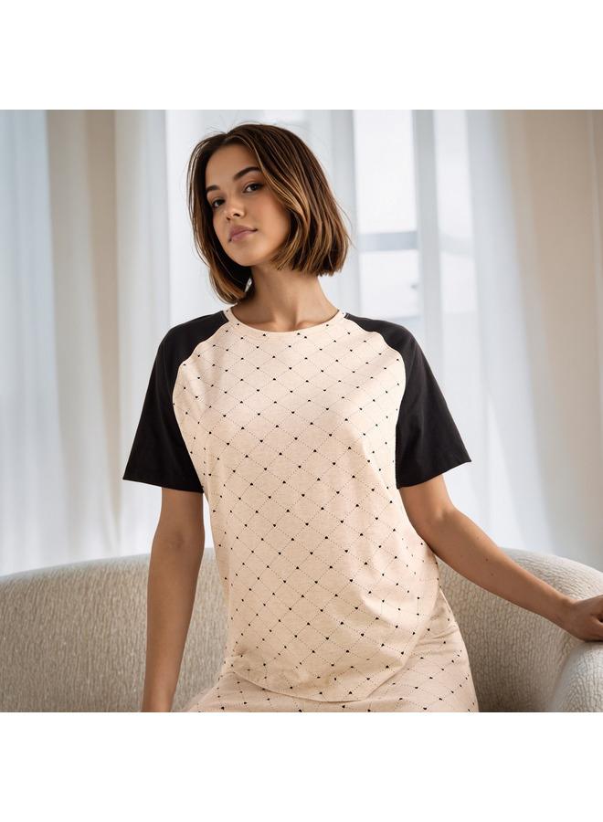 سبلاش فيڤ طقم بيجامة مطبوع - Image 1