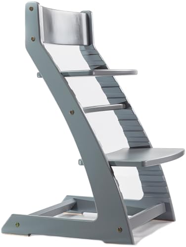 Fornel Wooden High Chair for Babies and Toddlers Easy Clean Adjustable High Chair for Eating Toddler HighChair for Dining Table Montessori Baby highchair from 3 Years to 200 Lb Grow with Child