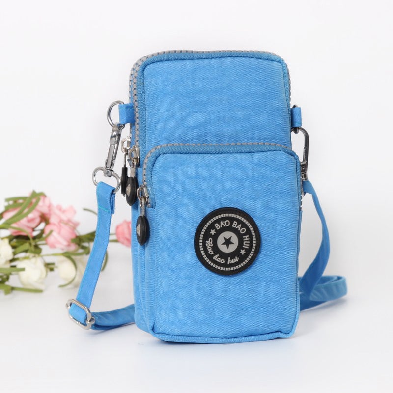 Mobile Phone Bag Women'S Cross-Body Mini Bag Fashion Mobile Phone Cloth Bag Wrist Coin Purse Vertical - Image 1