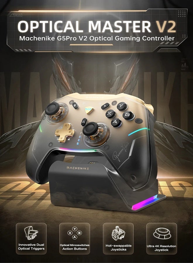 MACHENIKE G5pro V2 Collector Edition Ultimate Gaming Controller Optical Trigger Button Hot-Swappable Joystick 4K Resolution For Switch PC - Image 2