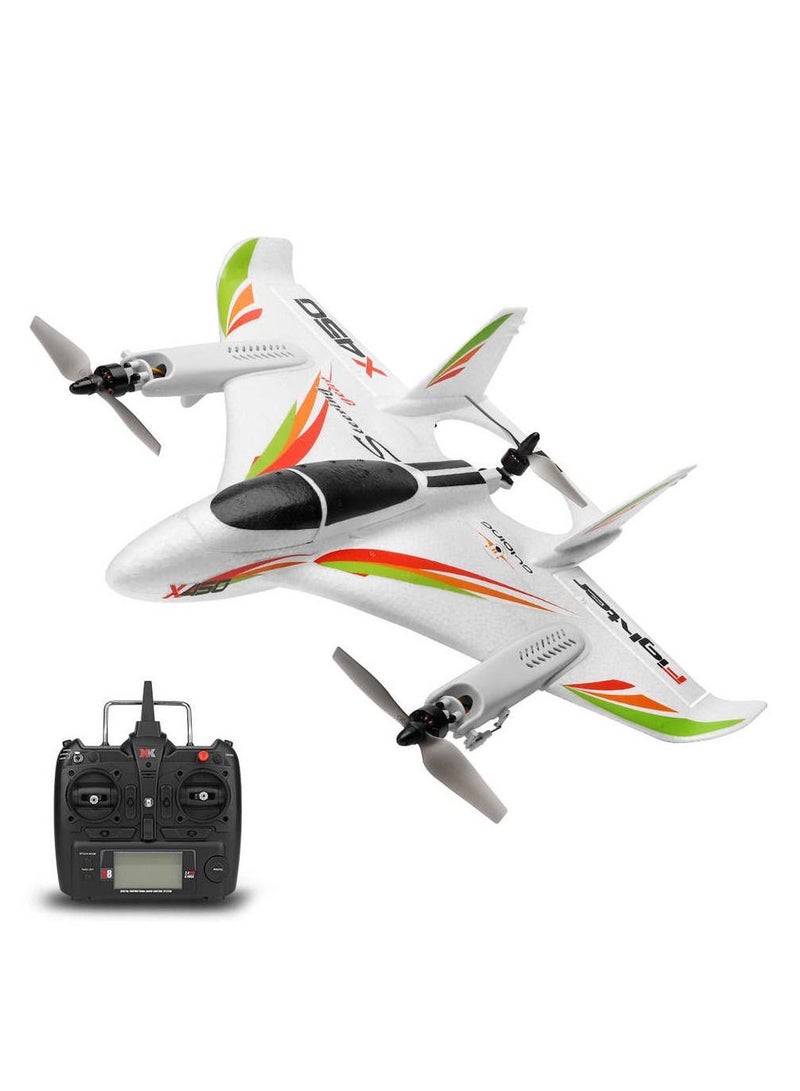 WLtoys XK X450 RC طائرة RC طائرة شراعية ثابتة الجناح مع 3 نماذج 2.4G 6CH 3D / 6G RC طائرات الهليكوبتر الإقلاع العمودي RTF 48.5 * 13 * 48.5 سم 