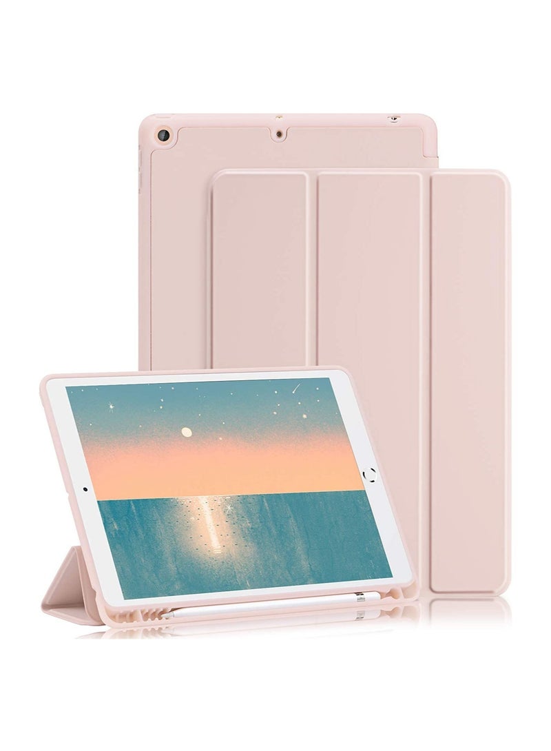 ELTRAZONE iPad 9th/8th/7th Generation Case (2021/2020/2019) iPad 10.2-Inch Case with Pencil Holder [Sleep/Wake] Slim Soft TPU Back Smart Magnetic Stand Protective Cover Cases - Image 1