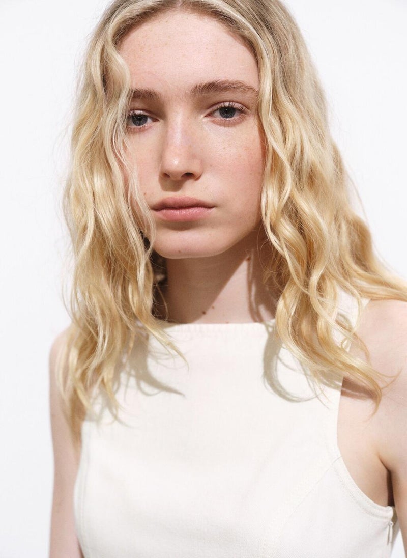 MANGO Sleeveless Mini Dress  - Image 3