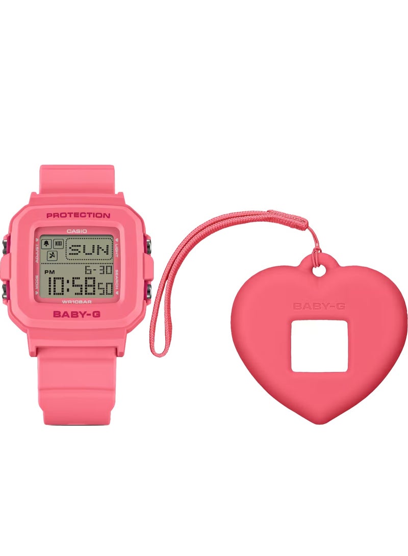 Casio Baby-G BGD-10KH-4D Lineup BABY-G PLUS Pink Resin Band Watch - Image 2