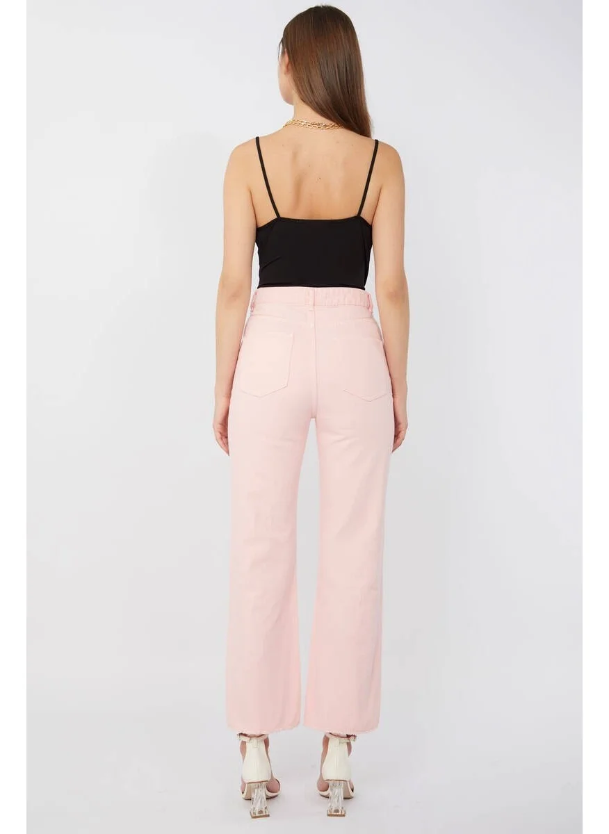 باني جينز Women Basic Cut Out Jeans Pink
