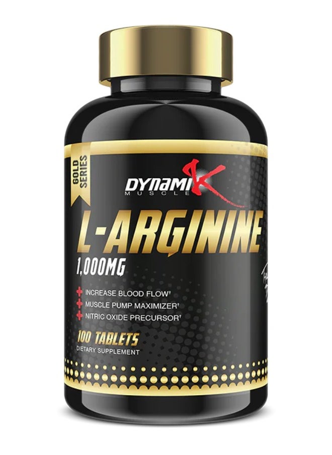 DYNAMIK MUSCLE L-Arginine 1000MG Gold Series  100 Tablets 