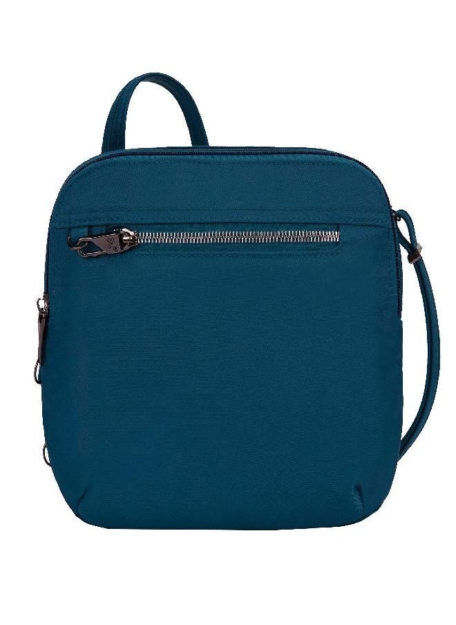 Travelon Women'S Anti-Theft Tailored E/W Organizer Travel Purse, Peacock, One Size  - Image 4