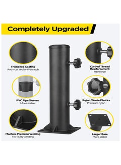 General Heavy Duty Umbrella Bracket Metal Umbrella Mount Patio Umbrella Stand Base Replacement Kit for Deck Terrace  - Image 4
