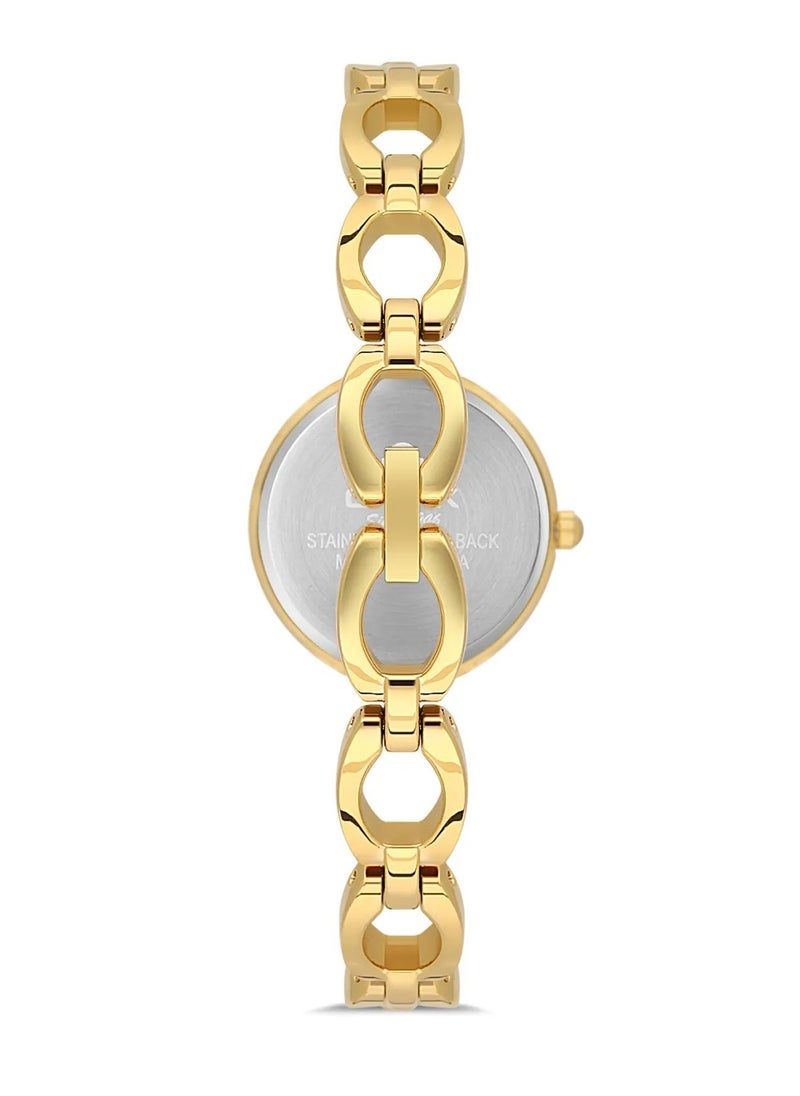 OMAX - Omax Women's Casual Luxury Wrist Watch, Watches for Women, Stainless Watches, Steel Gold Band, White Analog Dial, Waterproof Watch, 1 Year Warranty - Image 1