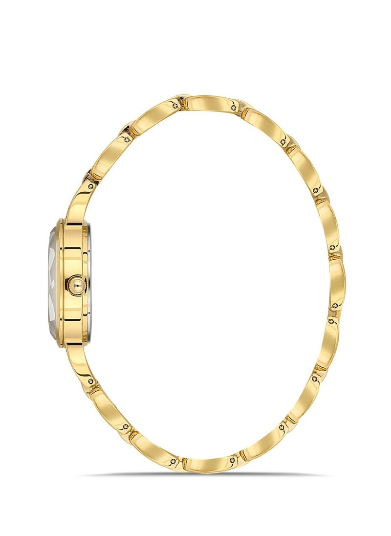 OMAX - Omax Women's Casual Luxury Wrist Watch, Watches for Women, Stainless Watches, Steel Gold Band, White Analog Dial, Waterproof Watch, 1 Year Warranty - Image 1