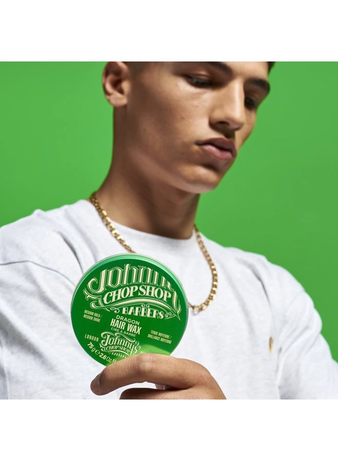 Johnny's Chop Shop Men's Hair Dragon Wax Medium Hold, Medium Nautral Shine, Non Greasy 2.6 oz (Pack of 1) - Image 2