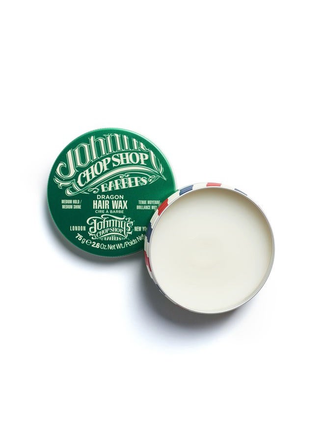 Johnny's Chop Shop Men's Hair Dragon Wax Medium Hold, Medium Nautral Shine, Non Greasy 2.6 oz (Pack of 1) - Image 4