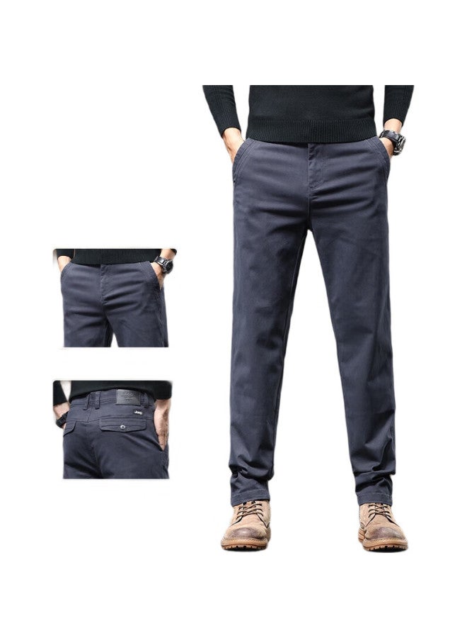 Jeep Autumn And Winter New Straight-Leg Pants Men'S Casual Pants Loose Elastic Long Trousers Men'S Pants - Image 2