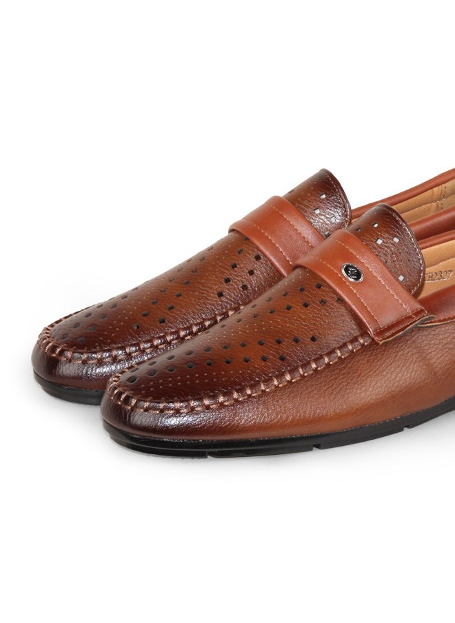 BOTELI Men's Casual Slip-on Leather Shoes Classic Men Office Business Dress Loafers  - Image 3