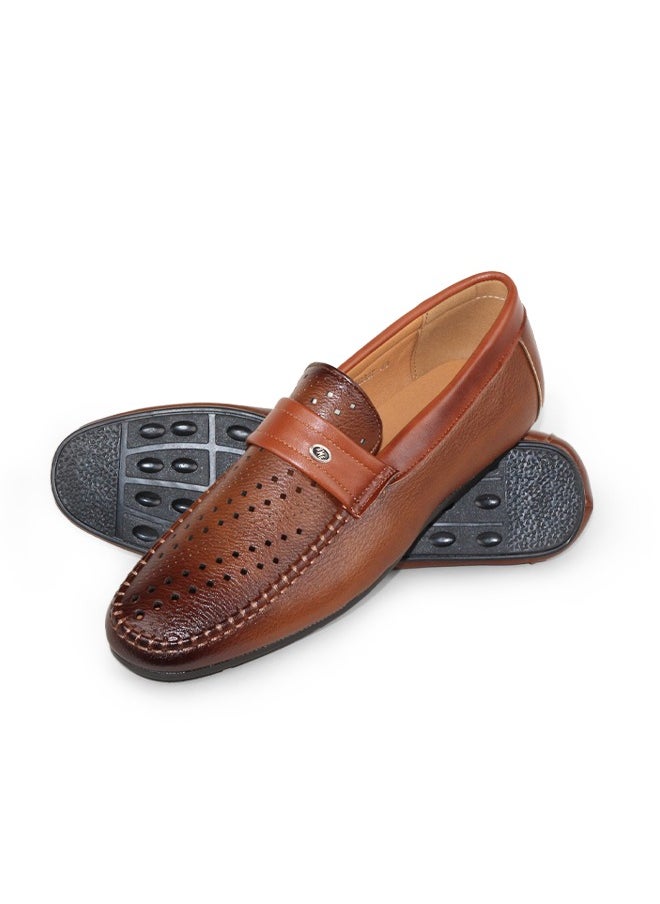 BOTELI Men's Casual Slip-on Leather Shoes Classic Men Office Business Dress Loafers  - Image 1