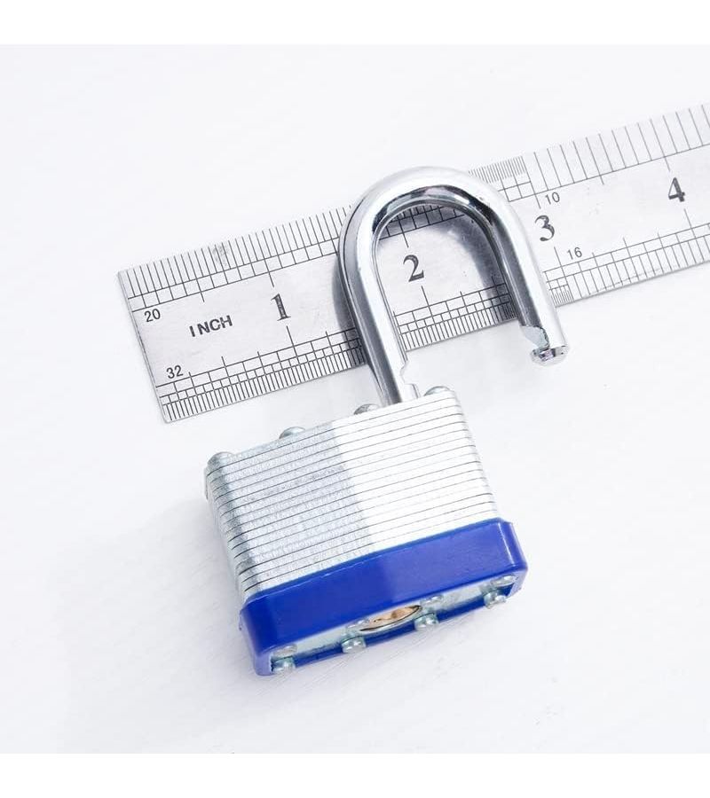 Black Short Shackle 4 Pack Keyed Alike High Security Padlocks Heavy Duty Outdoor Weather Resistant - Image 5