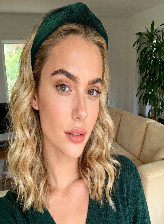 YISSION Wide Knotted Headbands for Women Non Slip Head Band Green Headband Fashion Top Knot Hairband Hair Accessories for Women Girls - Image 5