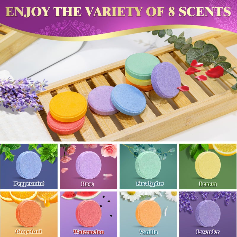 Qivatex Shower Steamers Aromatherapy, Easter Baskets Stuffers Gifts for Her, Birthday Gifts for Women Wife Mom Teen Girls, SPA Relaxation Shower Bombs, Bath Bombs Cosmetic Bath Salts - Image 4