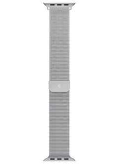 Spigen Metal Fit Band for Apple Watch Ultra 2 /Apple Watch Ultra (49mm) / Series 9/8/7 (45mm), Series SE2/6/SE/5/4 (44mm) and Series 3/2/1 (42mm) Milanese Band Strap - Silver  - Image 4