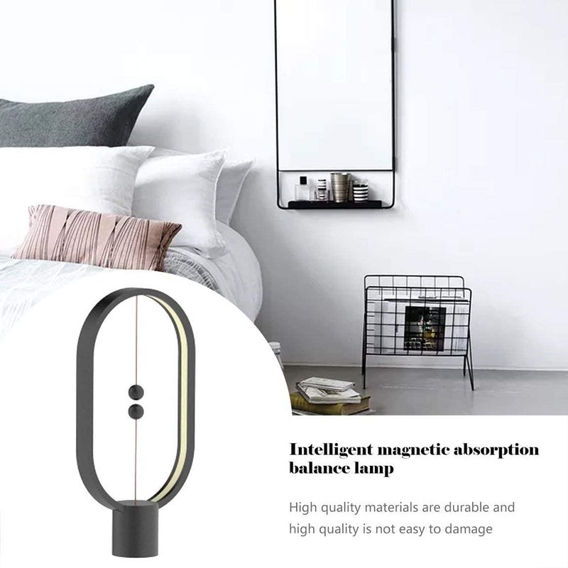 SILENCIO Heng Balance LampCreative Smart Balance Magnetic Lamps Switch LED Table LampUSB Powered Recharged LED Table Lamp Desk Lamp for HomeOffice Black - Image 4