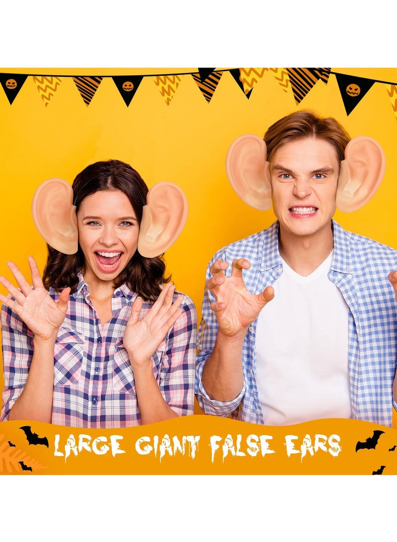 SOLARAE Oversized Jumbo Fake Ears, Big Ears Headbands for Party Decorations/Cosplay Costume/Party Props/Masquerade Accessories Oversized Fake Ears for Adults Kids - Image 5