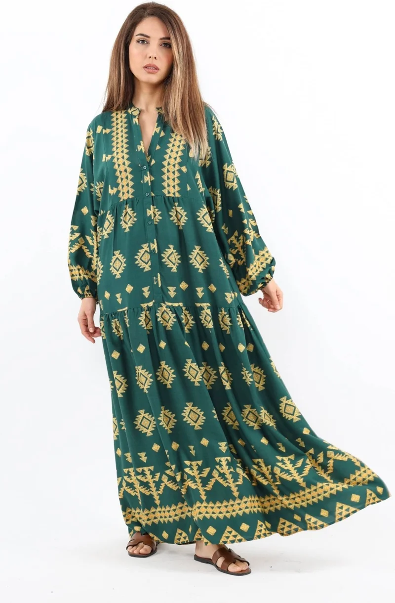 ريتنيس Printed Cotton Maxi Dress