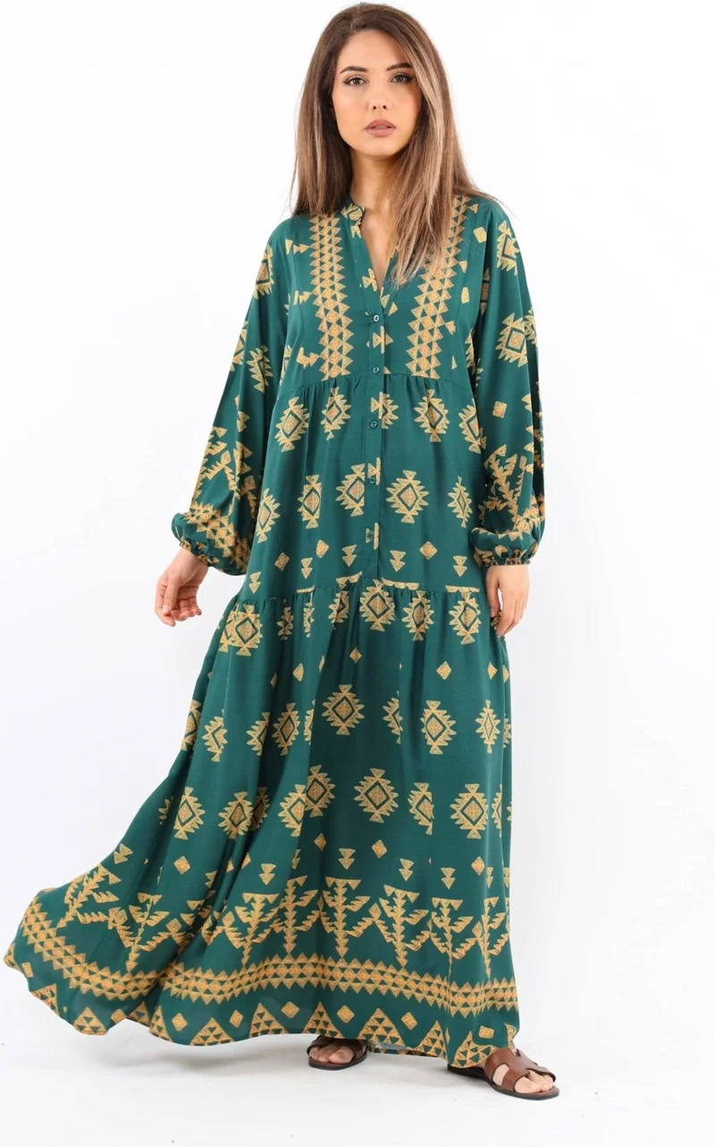 ريتنيس Printed Cotton Maxi Dress
