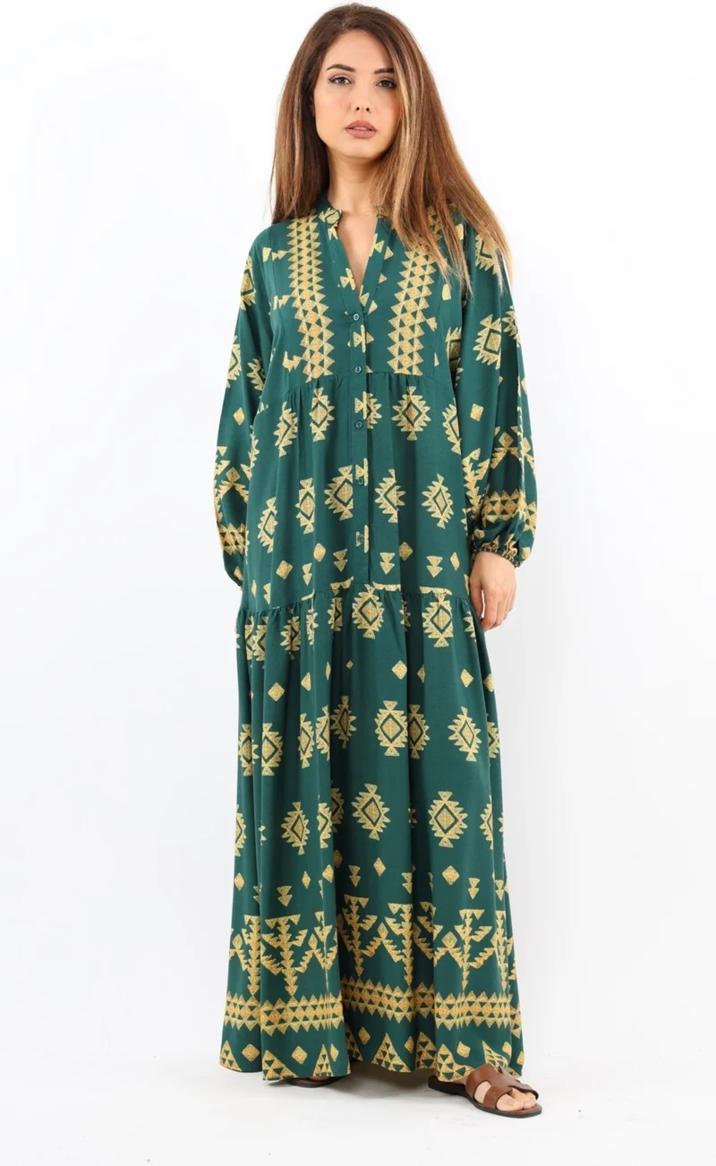 ريتنيس Printed Cotton Maxi Dress