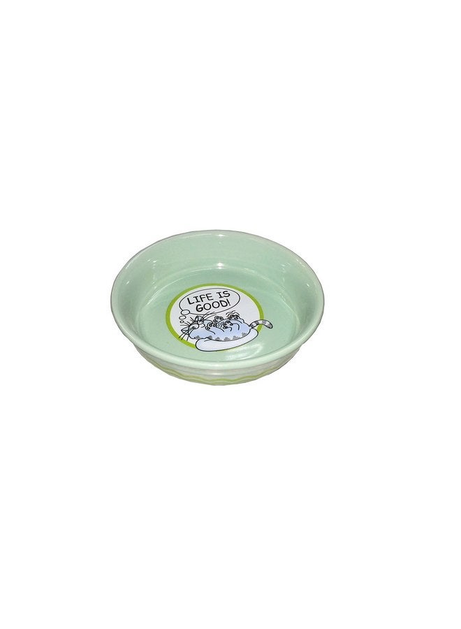 FixtureDisplays® 6x6x1.2" Ceramic Pet Bowl Highend Dog Cat Bowl Porcelain Dog Cat Feeder Puppy Bowl 12259 - Image 1