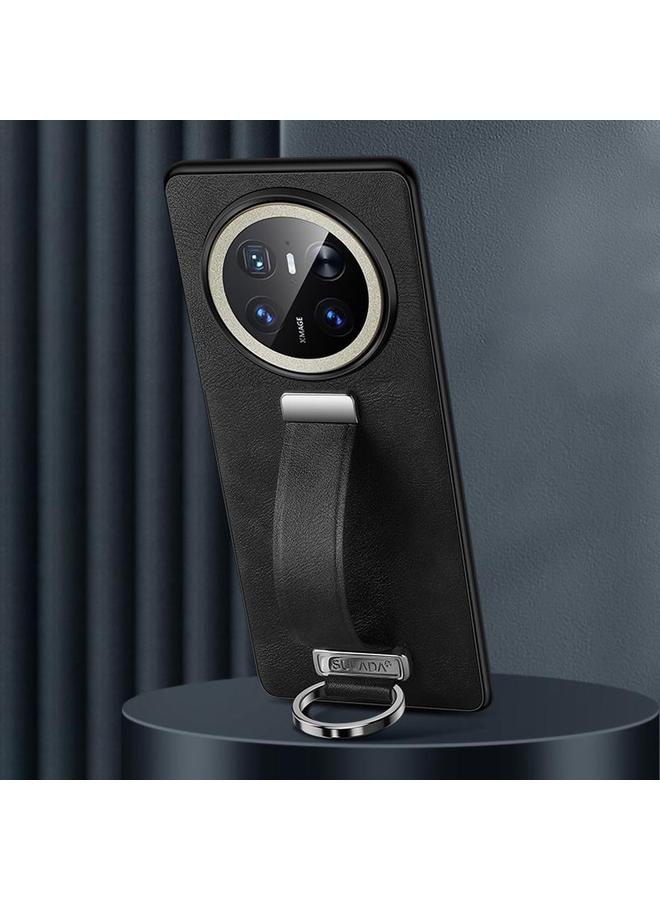 Case For Huawei Mate 70 PC Hybrid Leather Texture Skin Feel Shockproof Phone Case