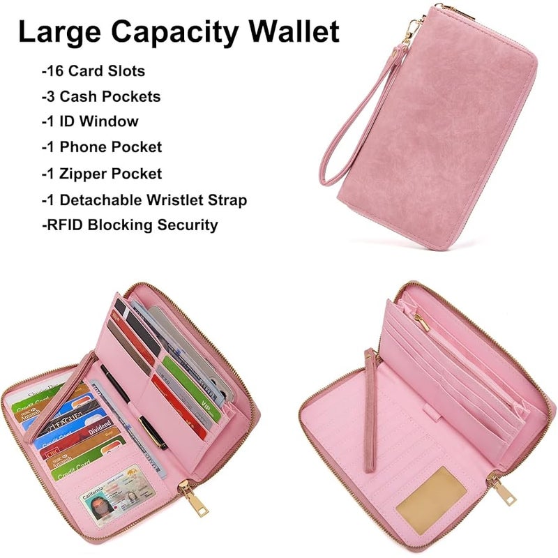 Soperwillton Crossbody Bags for Women Large Hobo Purse PU Leather Shoulder Handbag Ladies Tote Wallet Set 2PCS - Image 3
