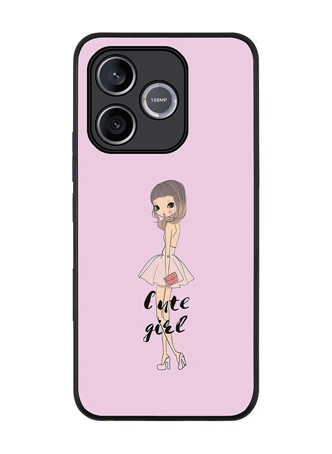 Stylizedd For Honor 600 Lite / 500 Smart / Honor X80i Case,Slim fit Camera Protection, Shockproof Thin Phone cover  - Coy Cute Girl - Image 1