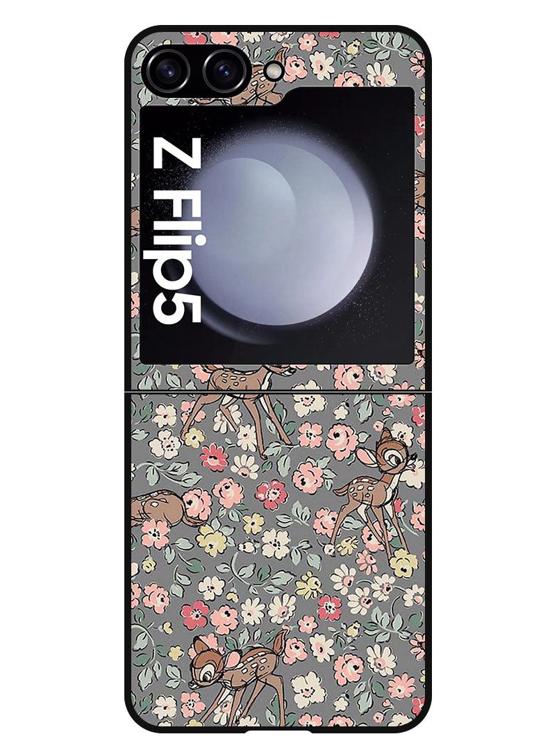 Theodor Protective Case Anti Scratch Shock Proof Bumper Cover For Samsung Galaxy Z Flip 5 Deer (2) - Image 1
