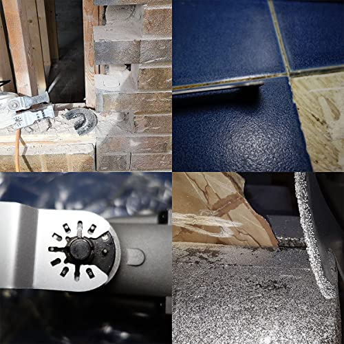 XXGO 4 Pcs Oscillating Multi Tool Diamond Blades for Grout Removal Oscillating Tool Flush Cutting Tile Masonry Diamond Blades Compatible with Bosch Dremel Fein Makita Milwaukee Ridgid Ryobi XG3304D - Image 4