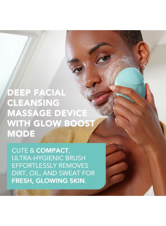 FOREO LUNA mini 3 Ultra-hygienic Facial Cleansing Brush - All Skin Types - Face Massager for Clean & Healthy Face Care - Extra Absorption of Facial Skin Care Products - Waterproof - Mint - Image 2