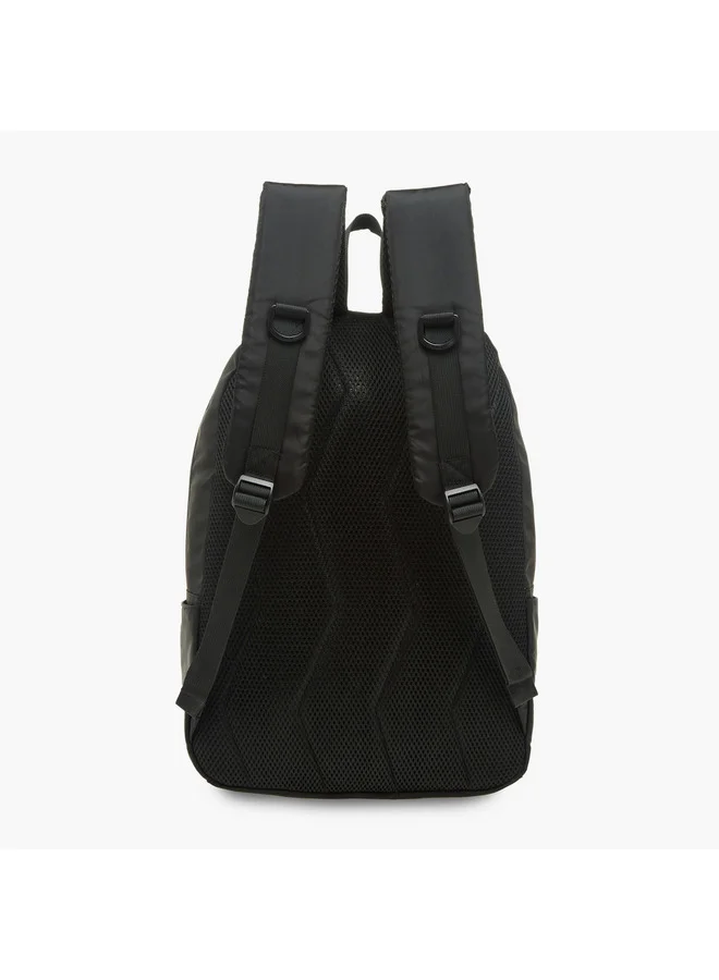 Kappa Boys Logo Print School Backpack with Adjustable Straps and Zip Closure - 16x31x43 cm