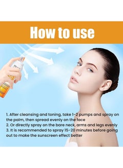 EELHOE Sun Protection Spray SPF 50, Transparent Sunscreen Spray for Face and Body, Sun Protection Spray for Sensitive Skin, Wide Spectrum, Waterproof, Against UVA and UVB 150ml  - Image 5