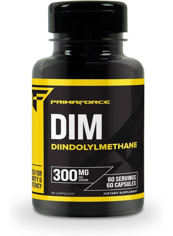 PrimaForce DIM Supplement (Diindolylmethane) 300mg, 60 Capsules - Image 1