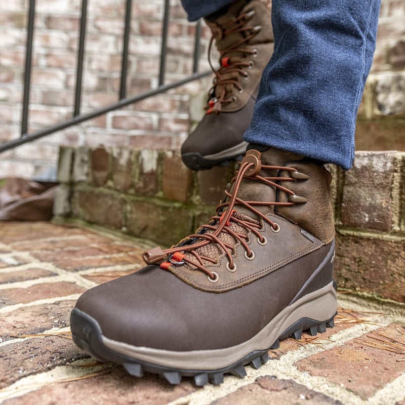 Lock Laces (1 Pair Premium Heavy Duty Elastic No Tie Laces for Boots, Sneakers and Shoes (Brown) - Image 5