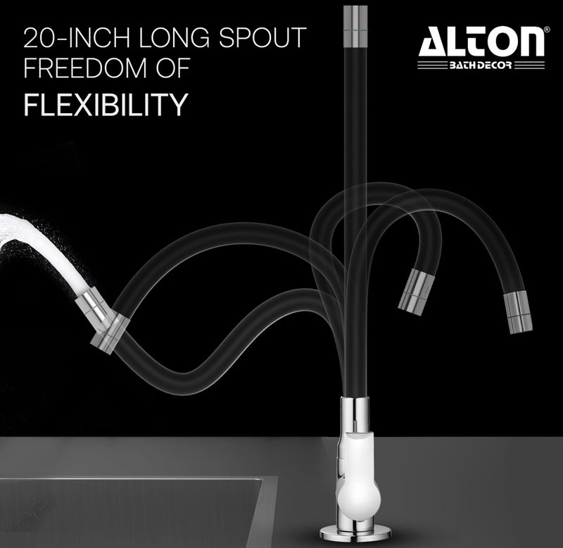 ALTON XNO5055-SF, Swan Neck with Flexible Swivel Spout | Kitchen Sink Tap | Kitchen Faucet | Tap for Kitchen Sink | Taps | Wash Basin Tap | Pillar Tap - Image 2
