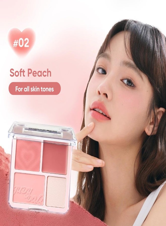 JUDYDOLL 2 In 1 Blush Highlighter Palette, Blush Cream & Glowy Blush, Matte Highlighter, Buildable Color for Cheeks, Cute Makeup, Lightweight, Smooth Powder, Multi-Use, Matte Finish or Radiant Look - Image 2